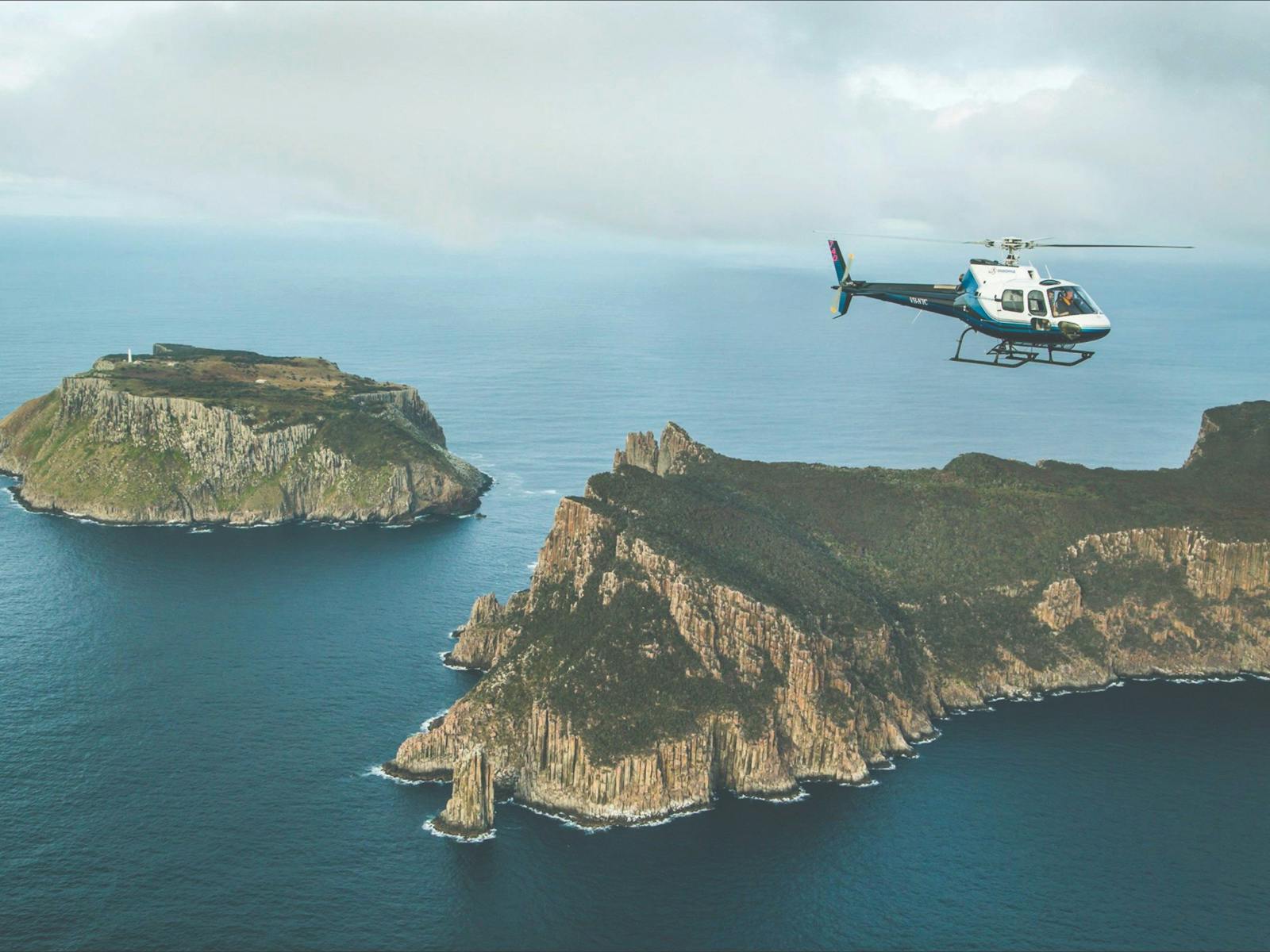 Cape Pillar is one of Australia's must do helicopter flight