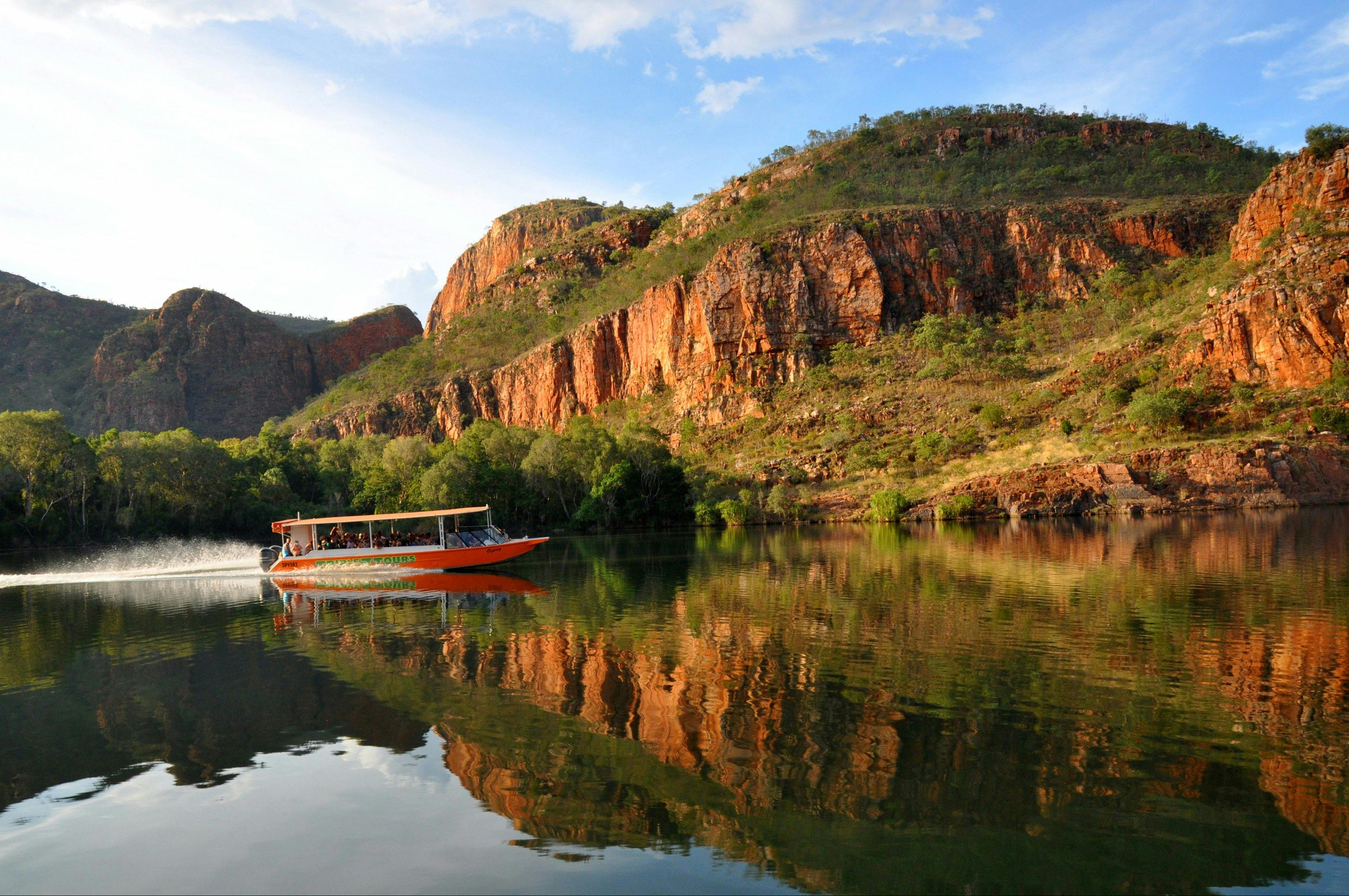 MV Osprey on the Ord River (Lake Kununurra).