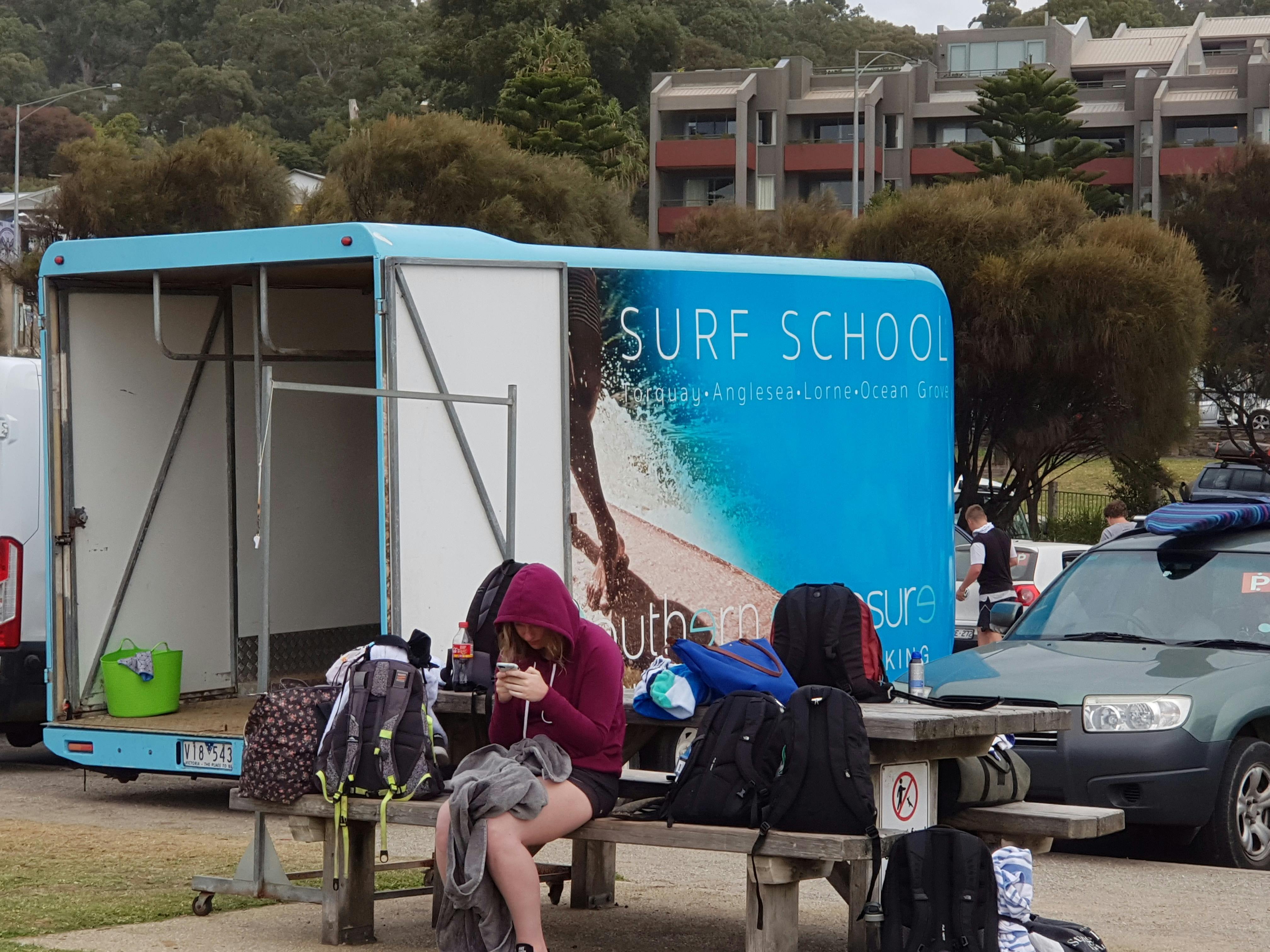 Surf school at Lorne