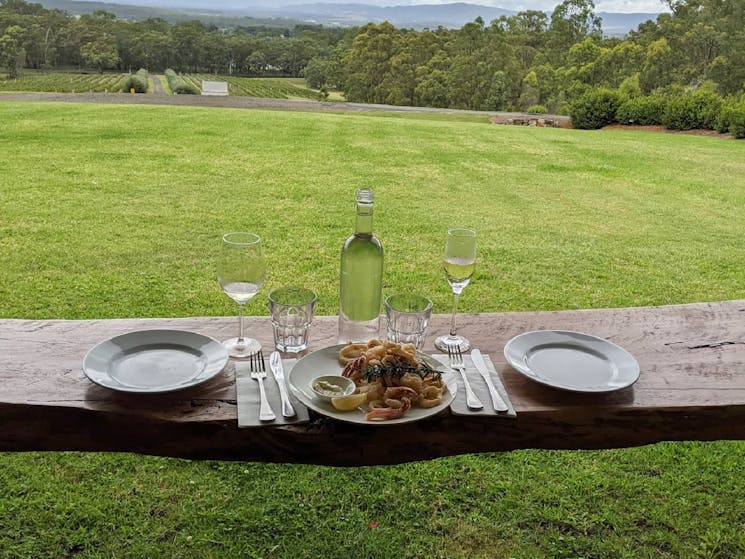 Quick lunch on the deck