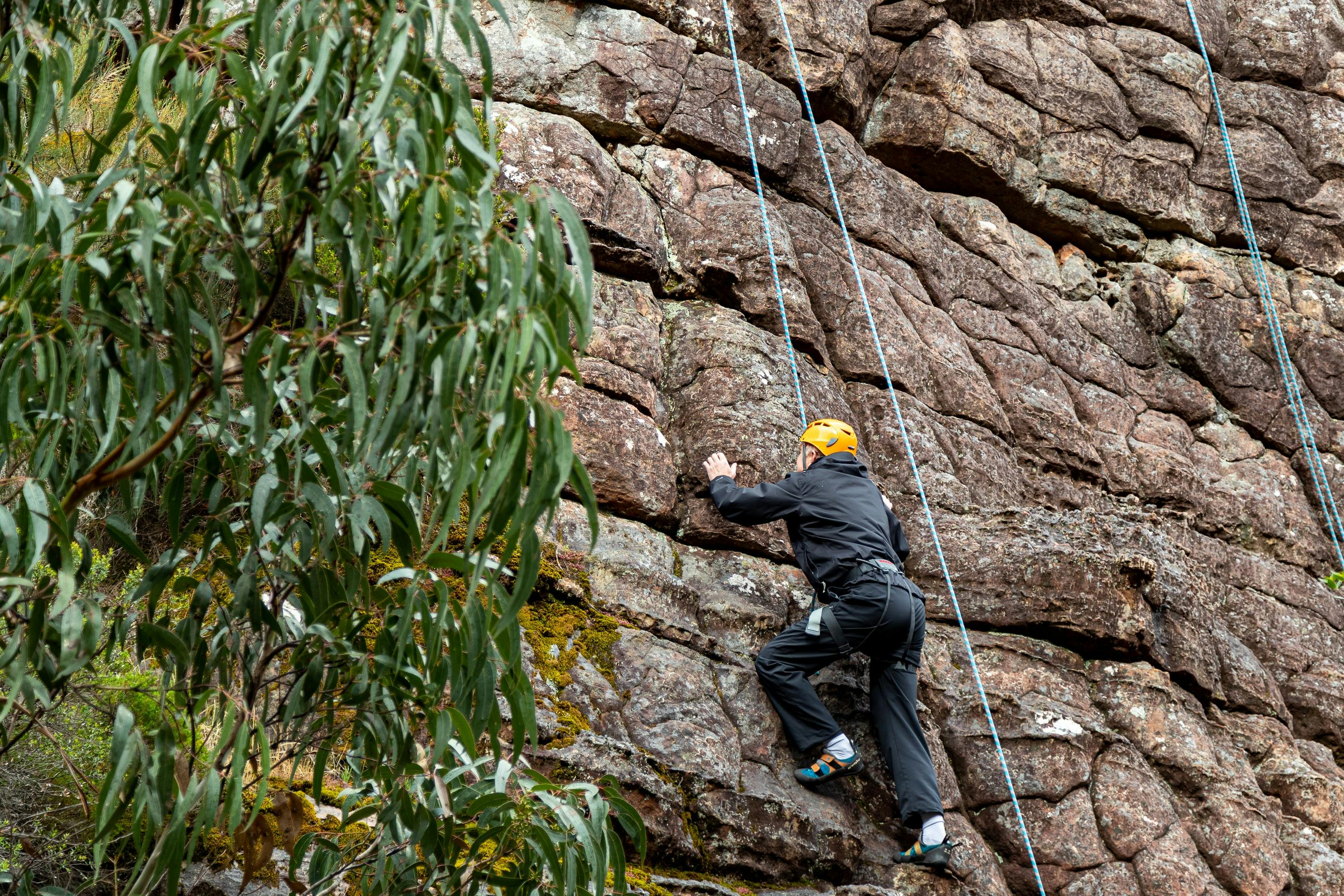 Rock climbing in the Grand Canyon