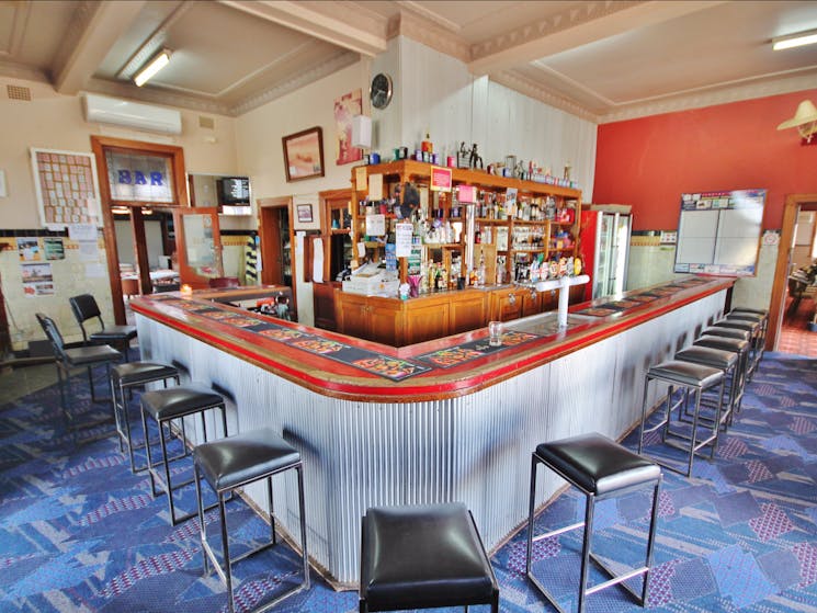 Bar at the Railway Hotel, Bribbaree