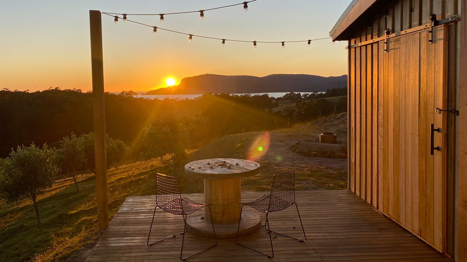 View from the private deck