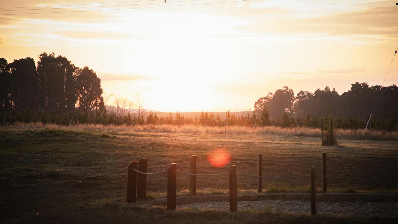 Sunset view form Lochinvar Rest Area