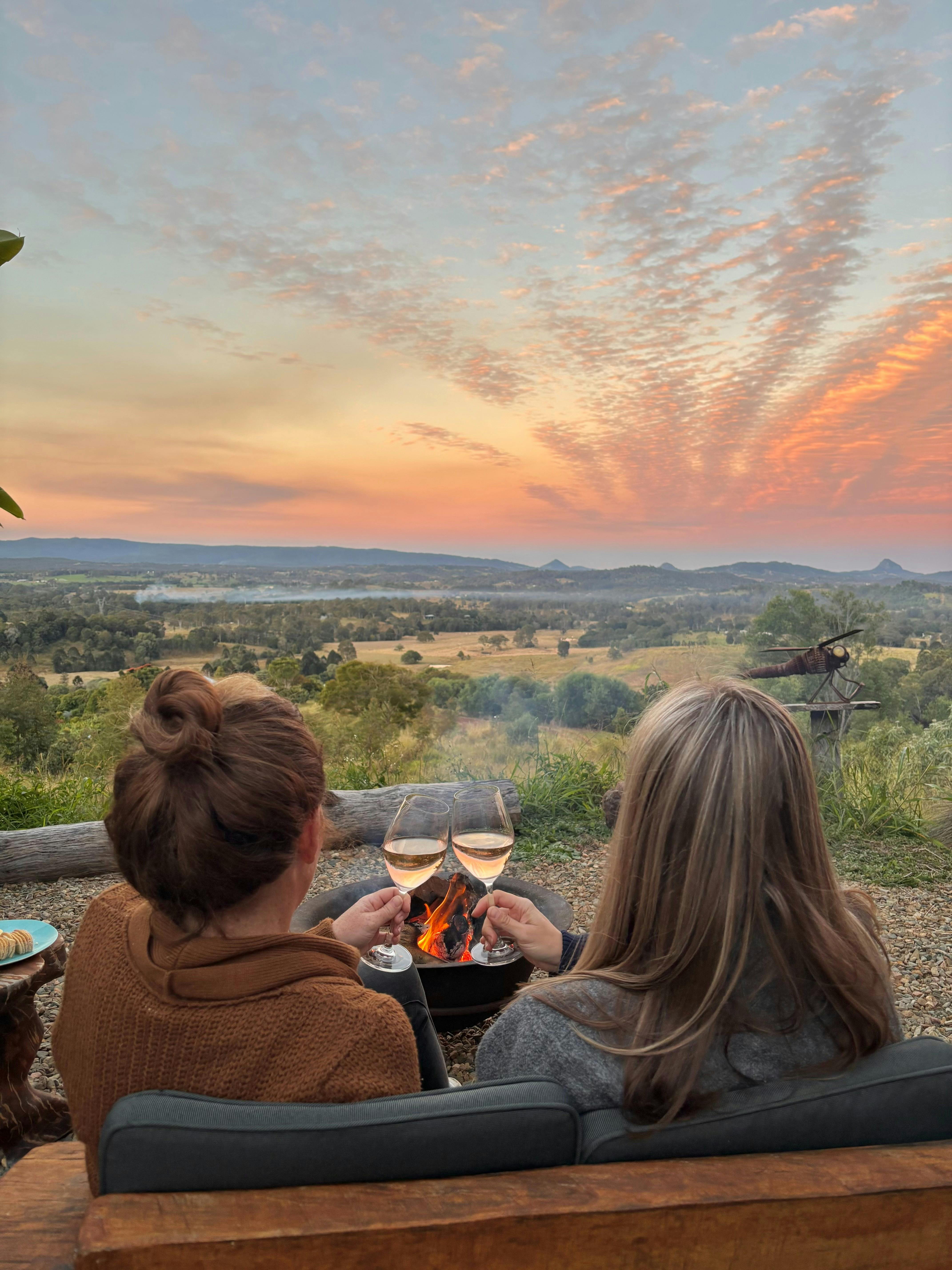 Cheers, stunning view at Henry