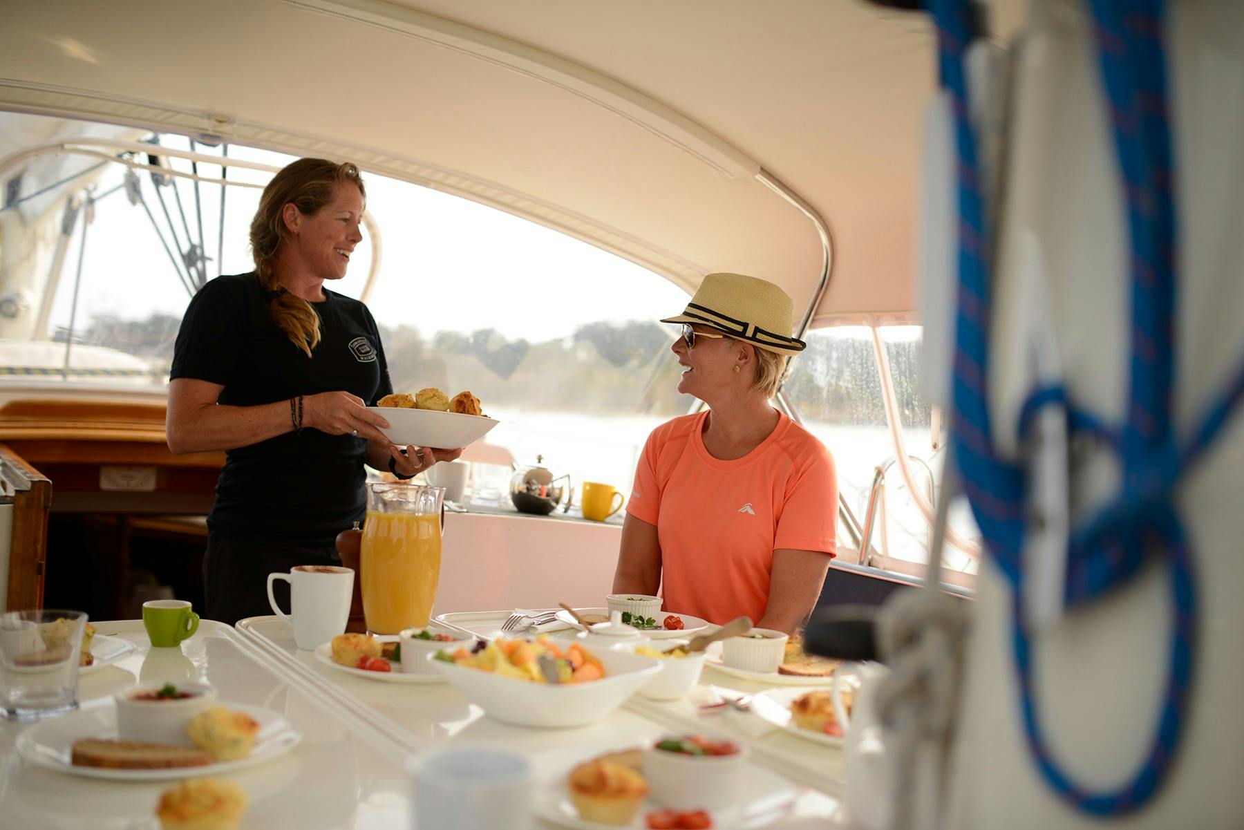Wineglass Bay Sail Walk breakfast