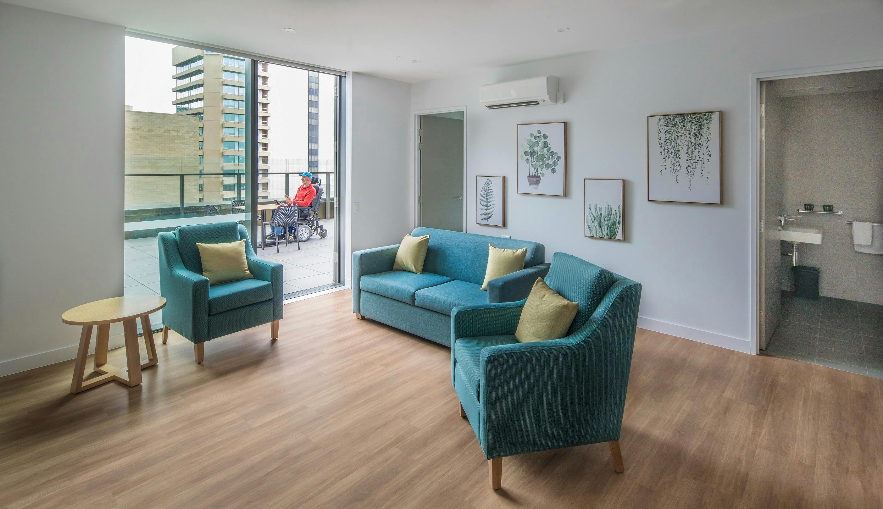 U City Accessible Serviced Apartments living room
