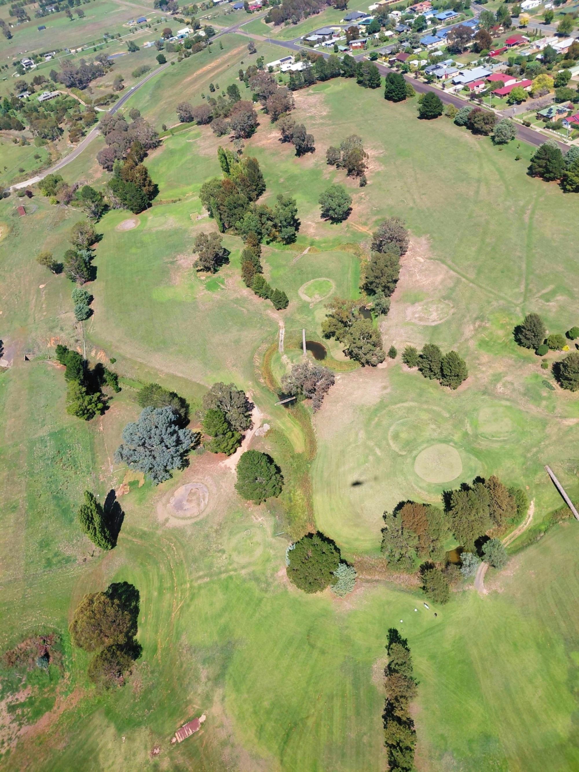 Aerial view of Boorowa golf club