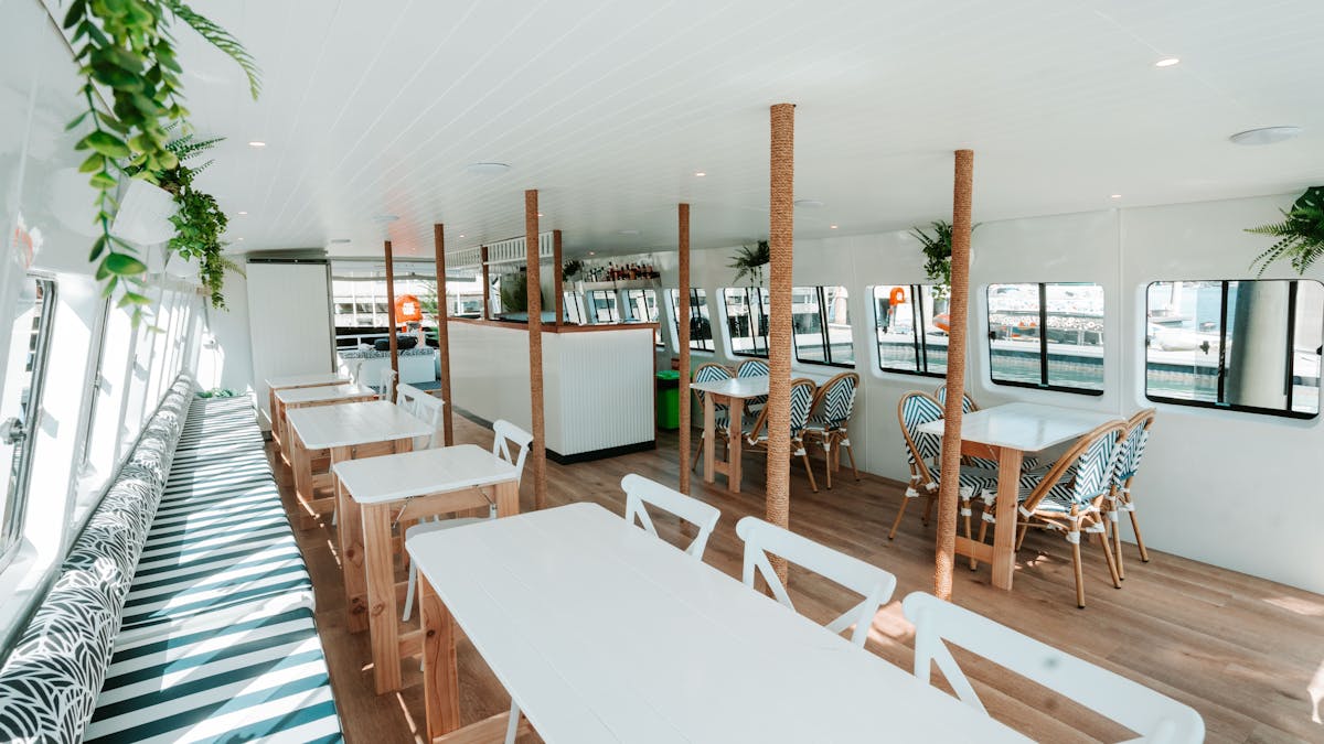 Coastal Chic Downstairs Interior of The Boat Mooloolaba