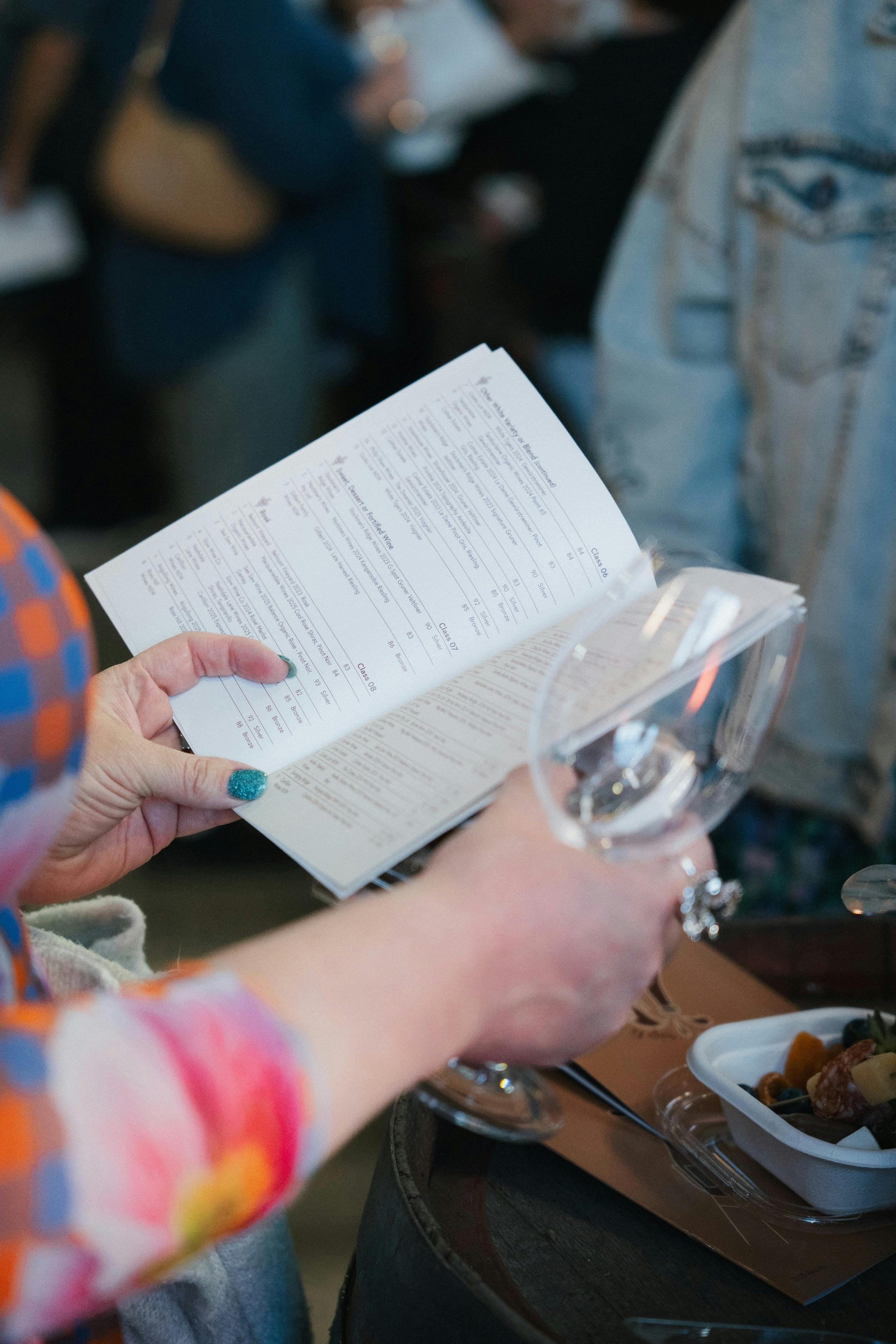 Orange Wine Show results booklet