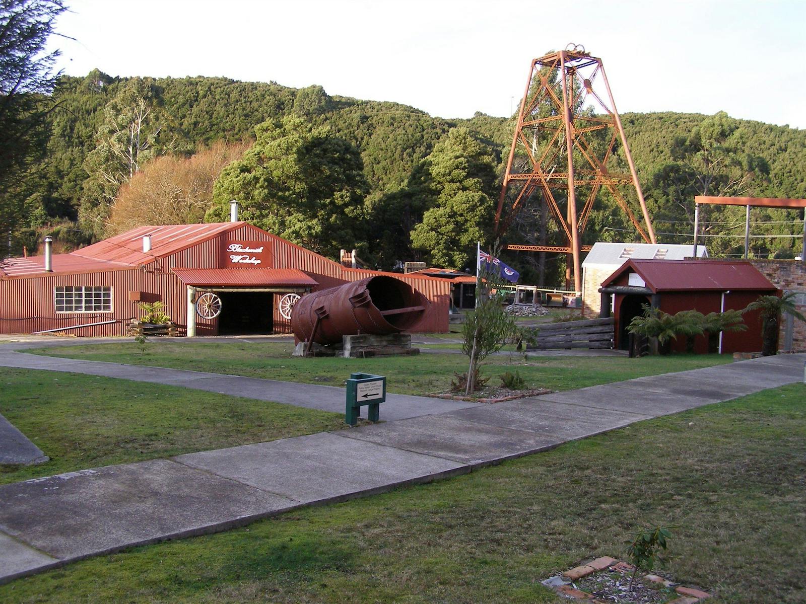Yard area showing Blacksmith shop