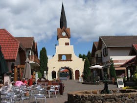 Clock Tower at the Swiss Village
