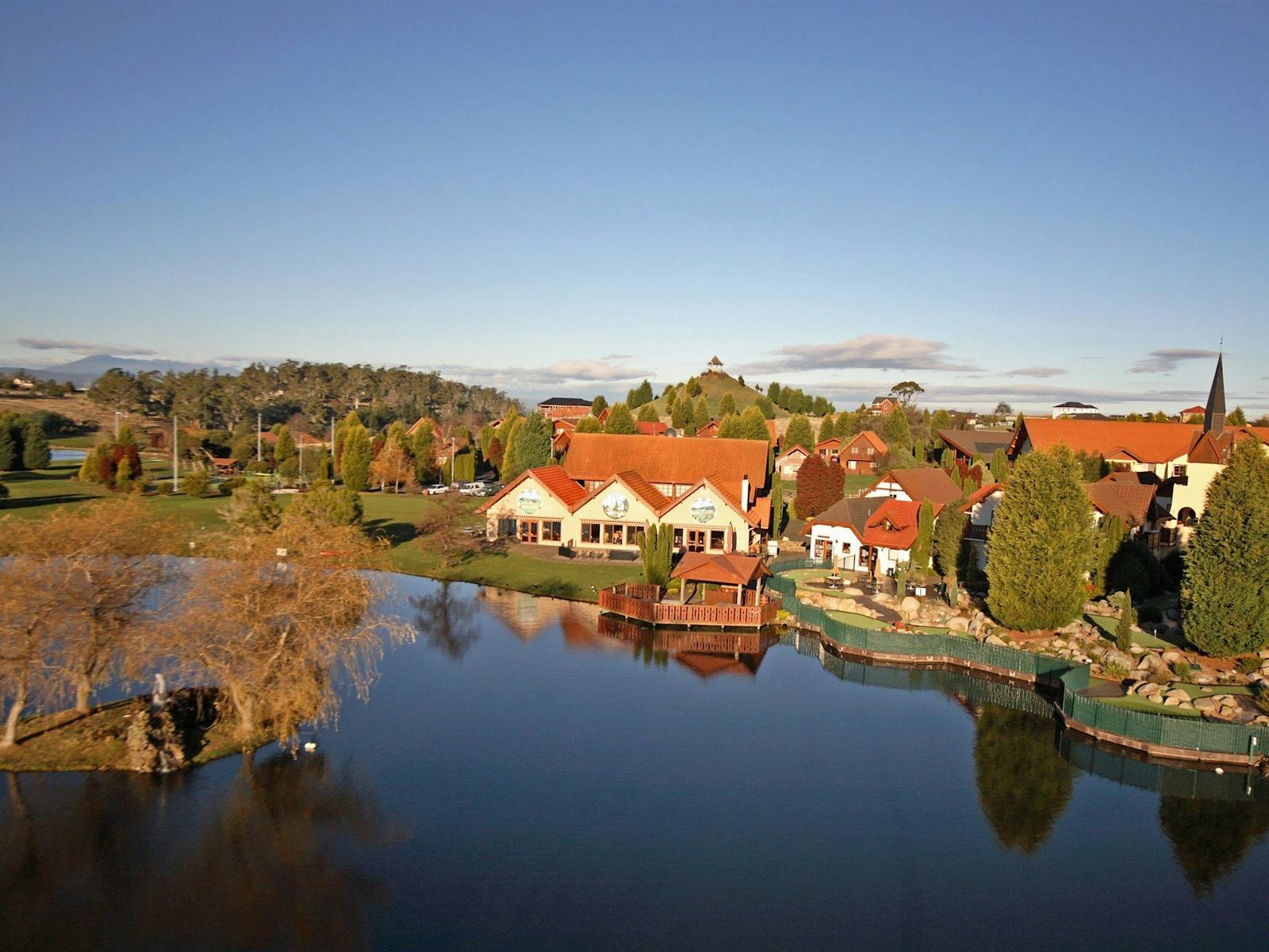 The Lake next to the Swiss Village