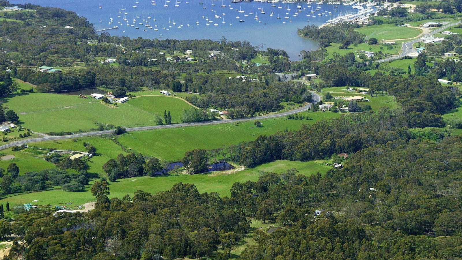 Aerial view of Kettering, with Parnella Kettering in the foreground
