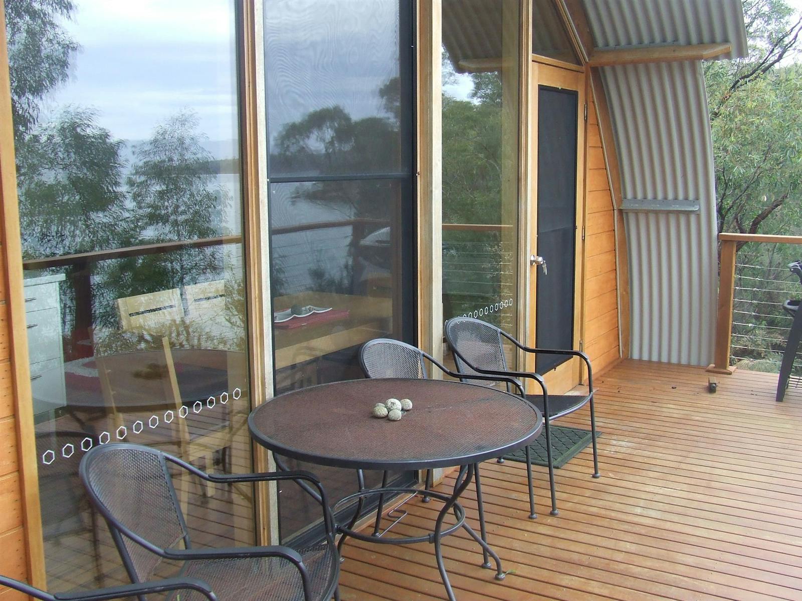 Front deck overlooking water