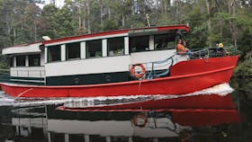 MV 'George Roinson' cruising the Arthur River