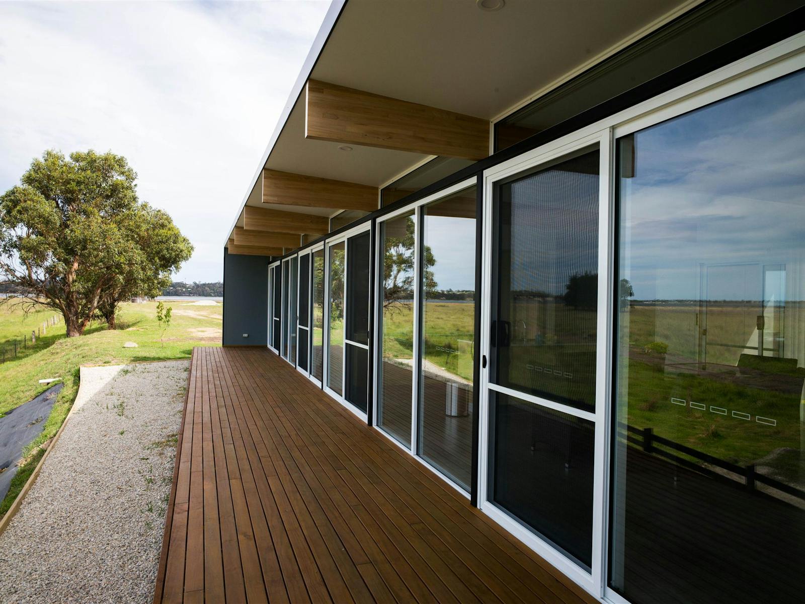 Our New Villas built on a ridge overlooking Georges Bay