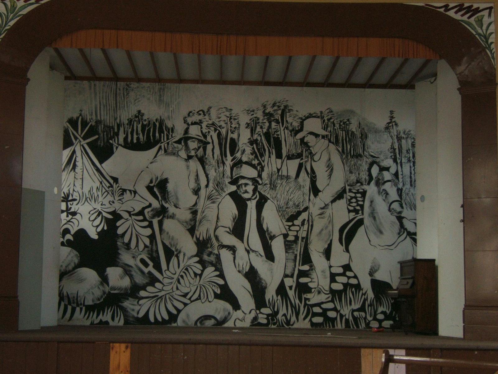 Mural inside Tarkine Interpreattion centre