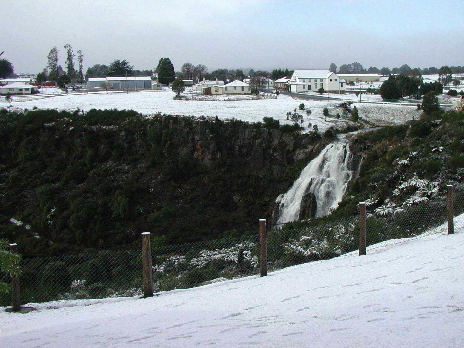 Waratah Falls in winter