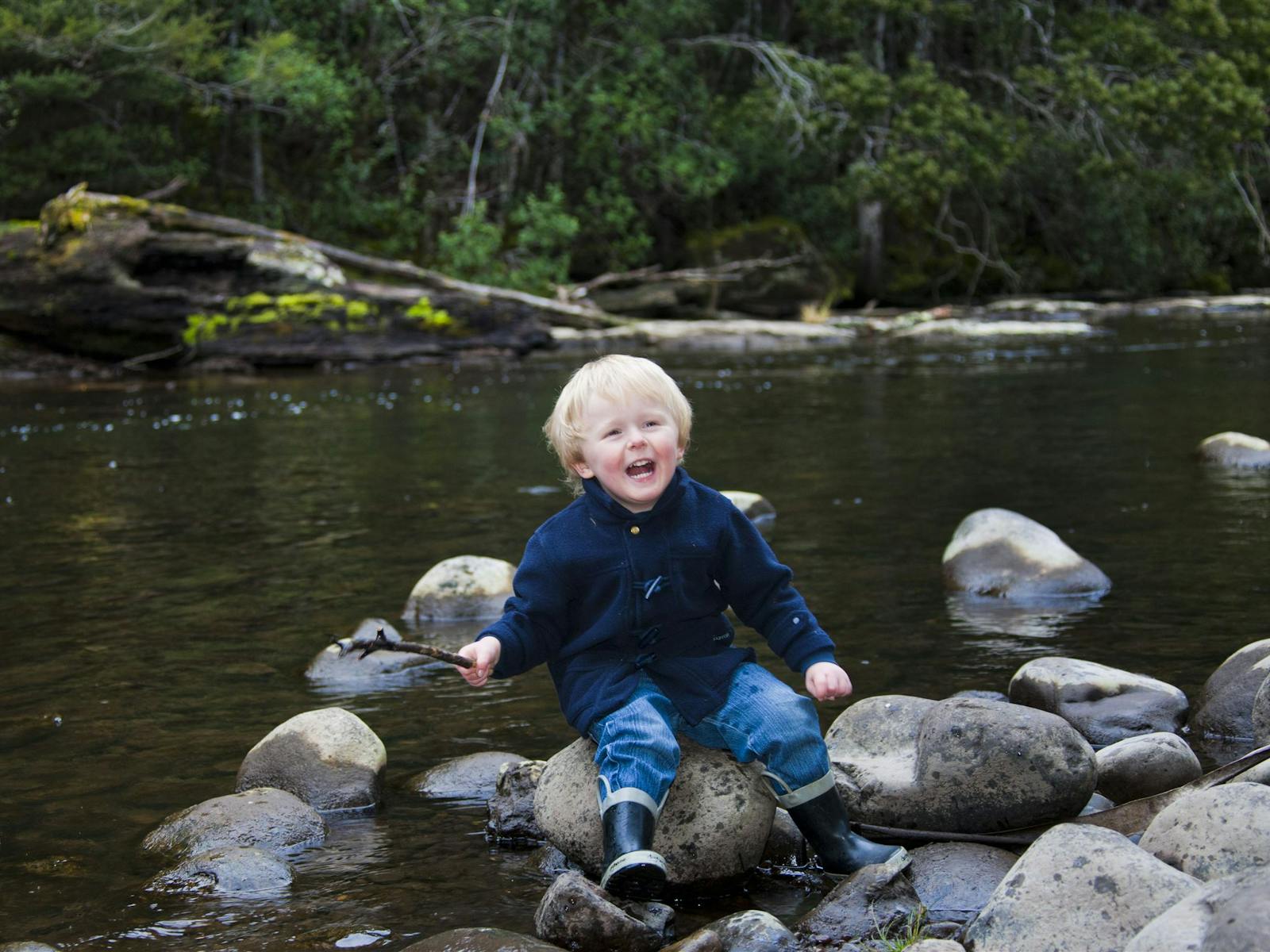 Family adventure in the wilderness