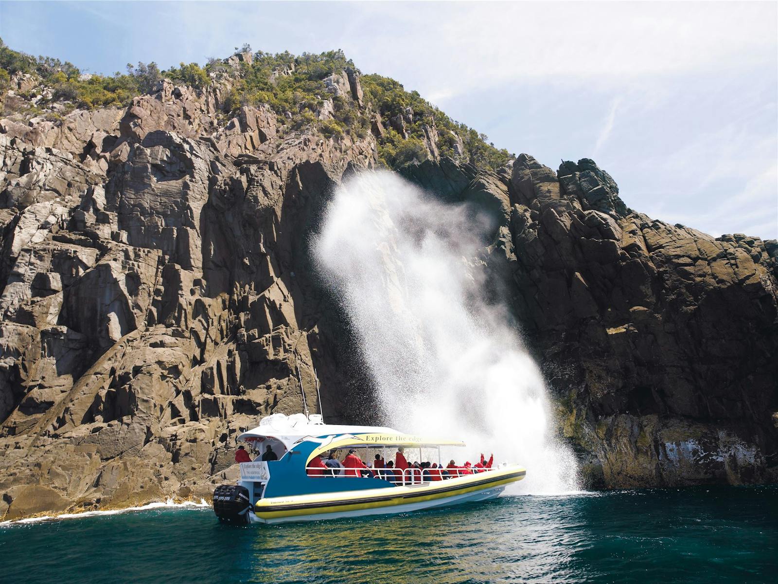 Bruny Island Cruises at Breathing Rock