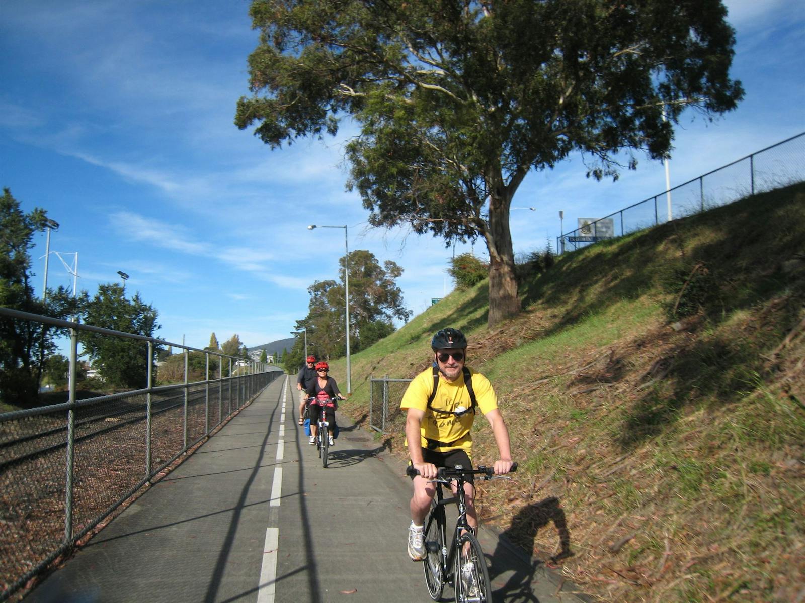 Ride to MONA on the bike track