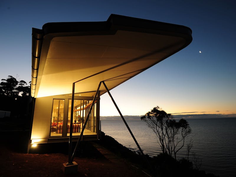 Nighttime The Winged House
