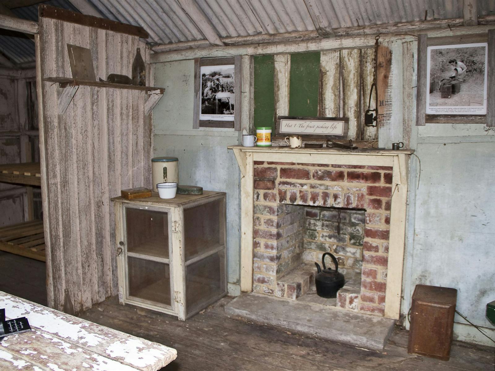Interior of Pickers Hut