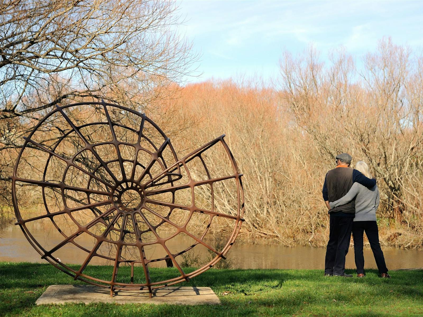Riverbank sculpture