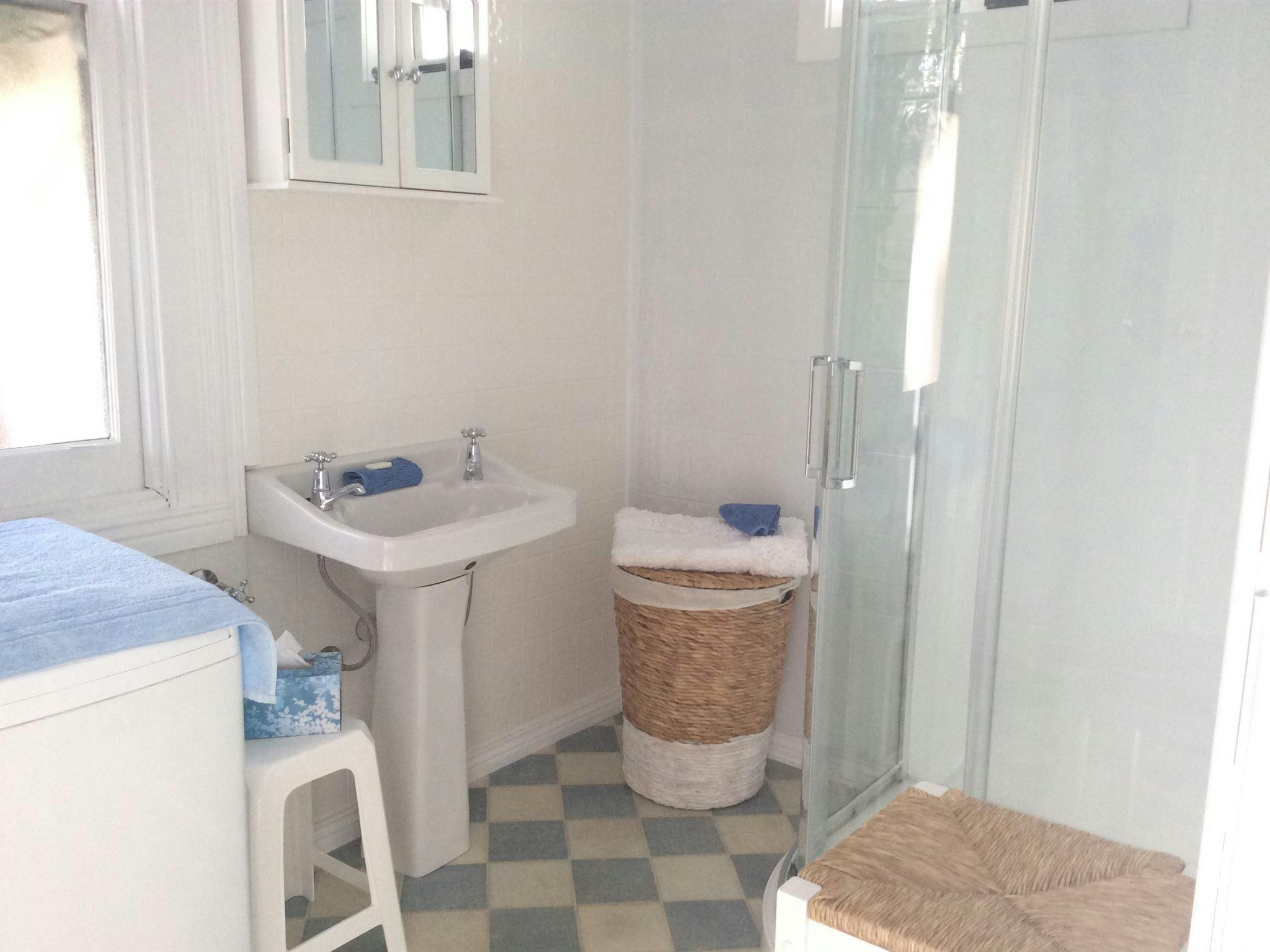 Bathroom includes washing machine