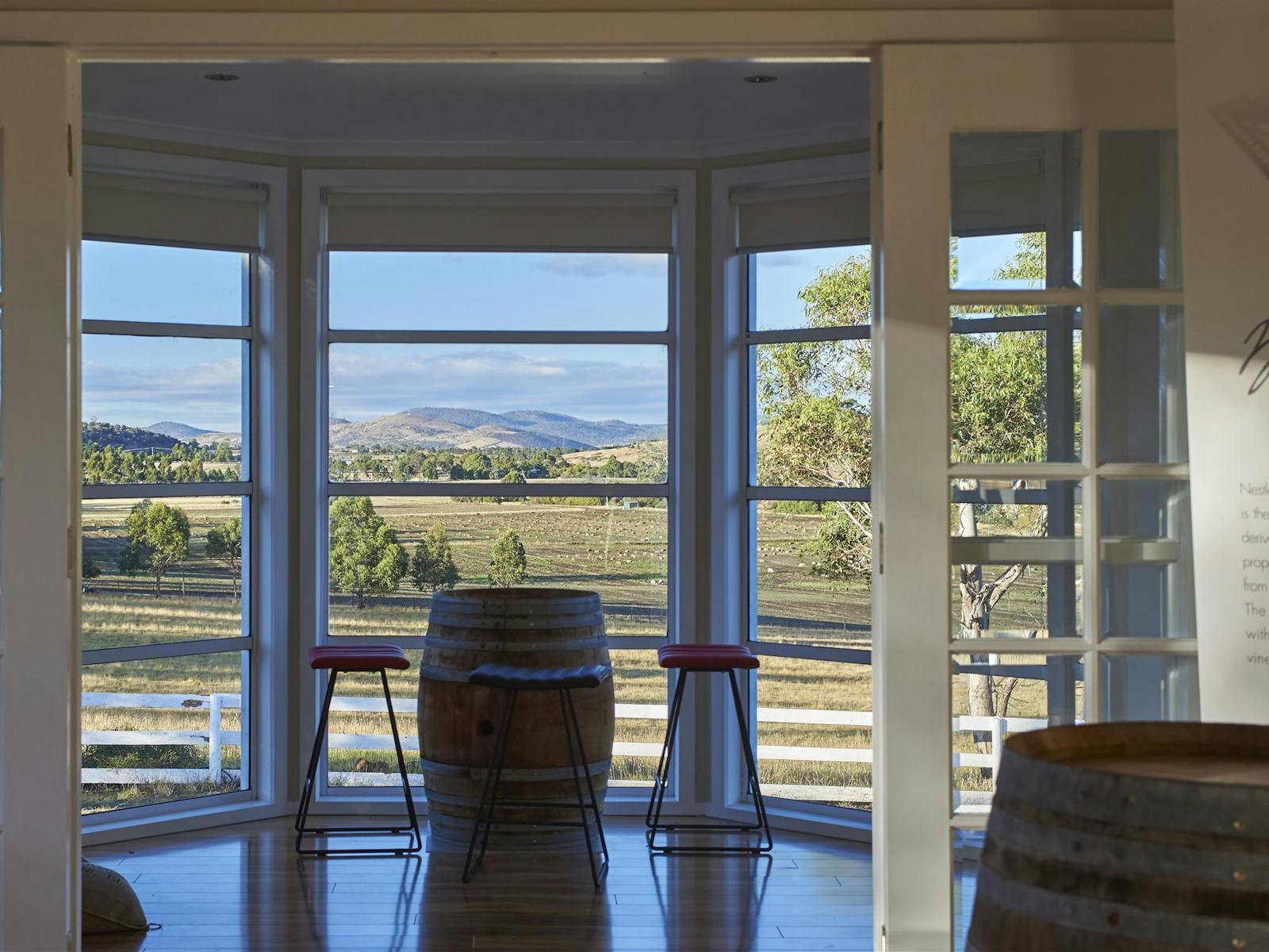 The Vista Room in the tasting area