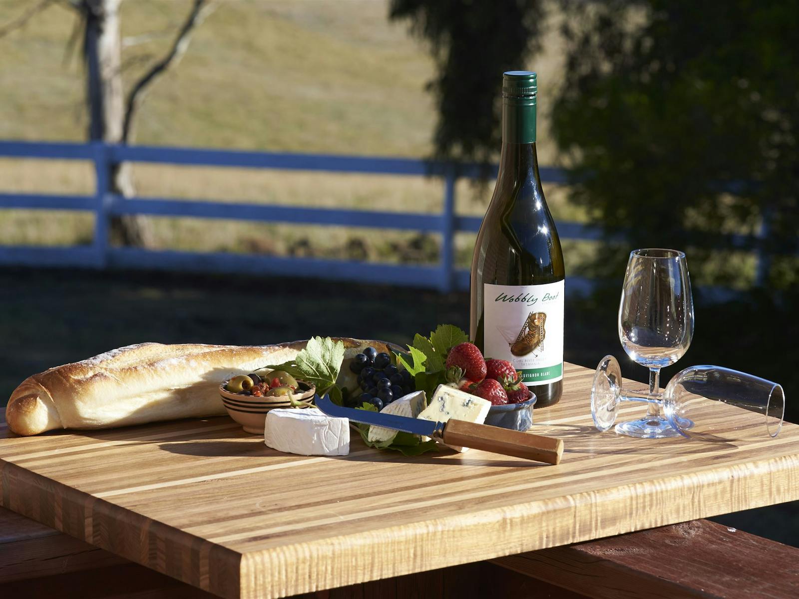 Wine with complimentary canapes