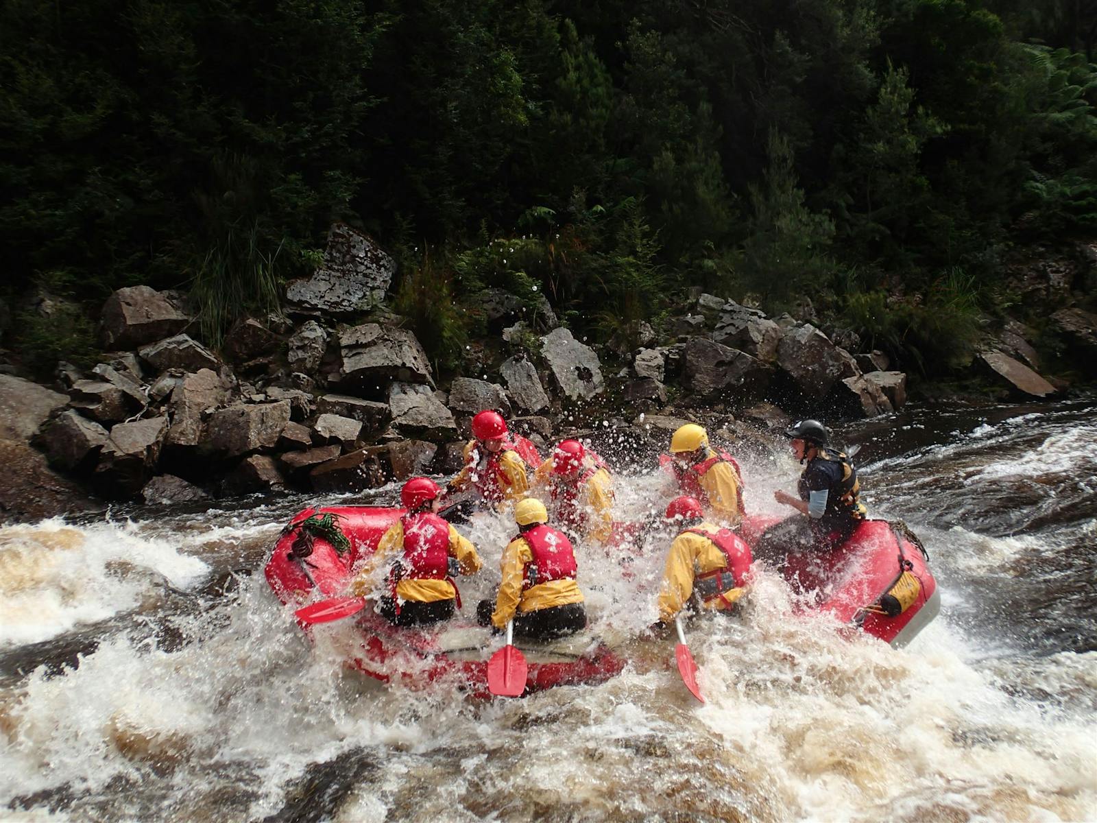 Rafting excitement in King River Gorge