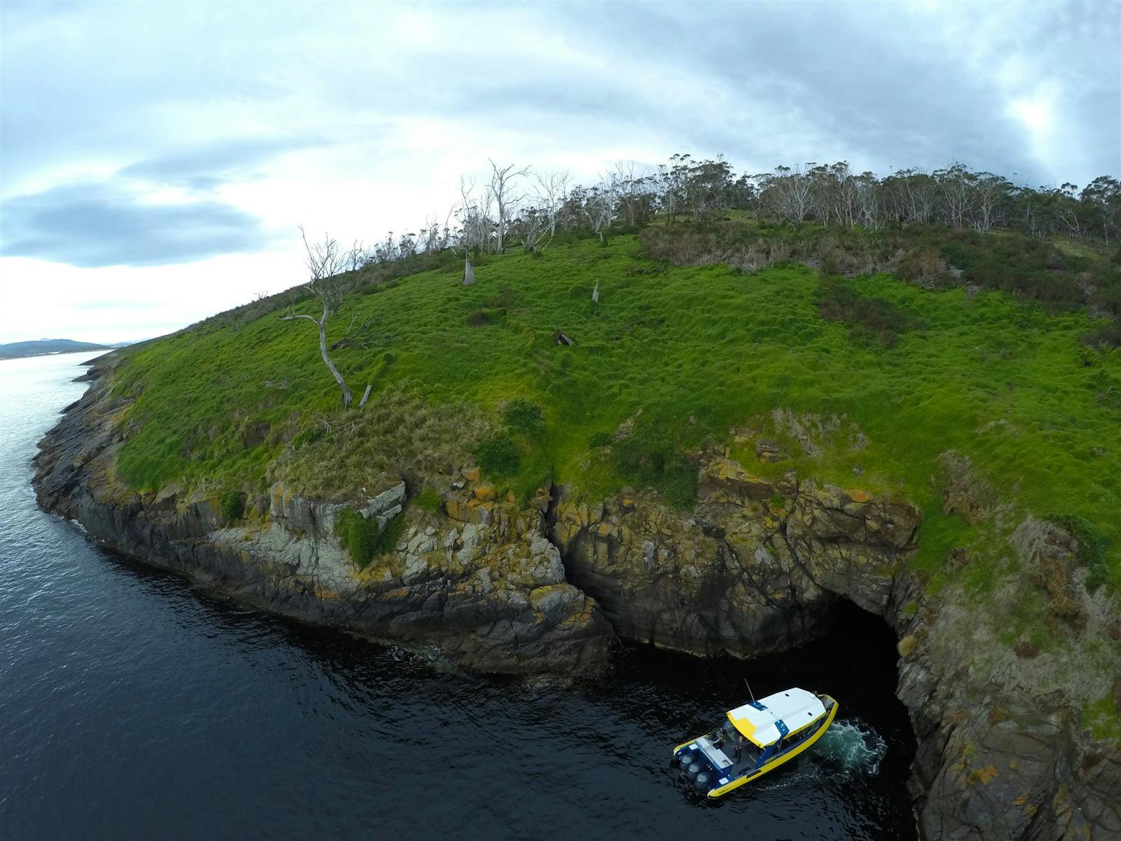 Betsey Island and sea caves