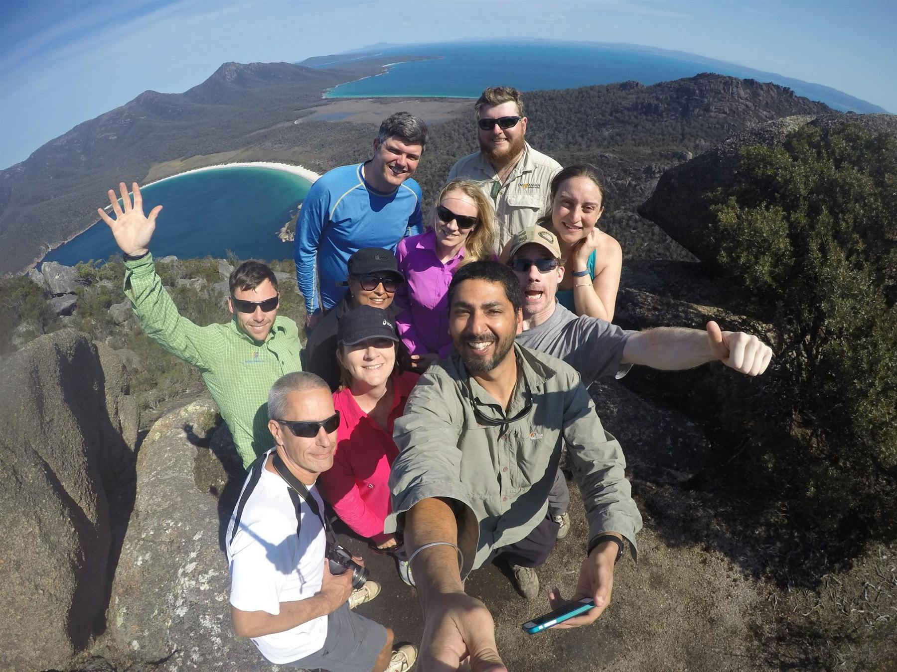 Walkers on top of Mt Amos