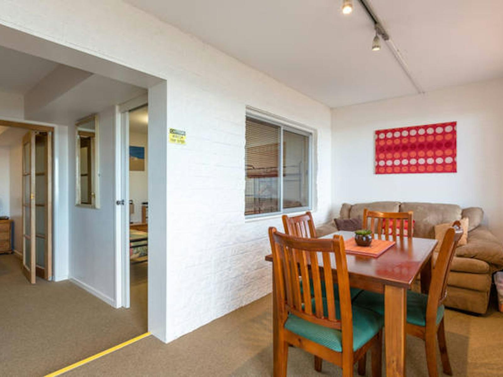 Dining and window of second bedroom