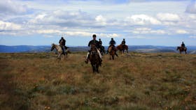 Trail ride in the High Country