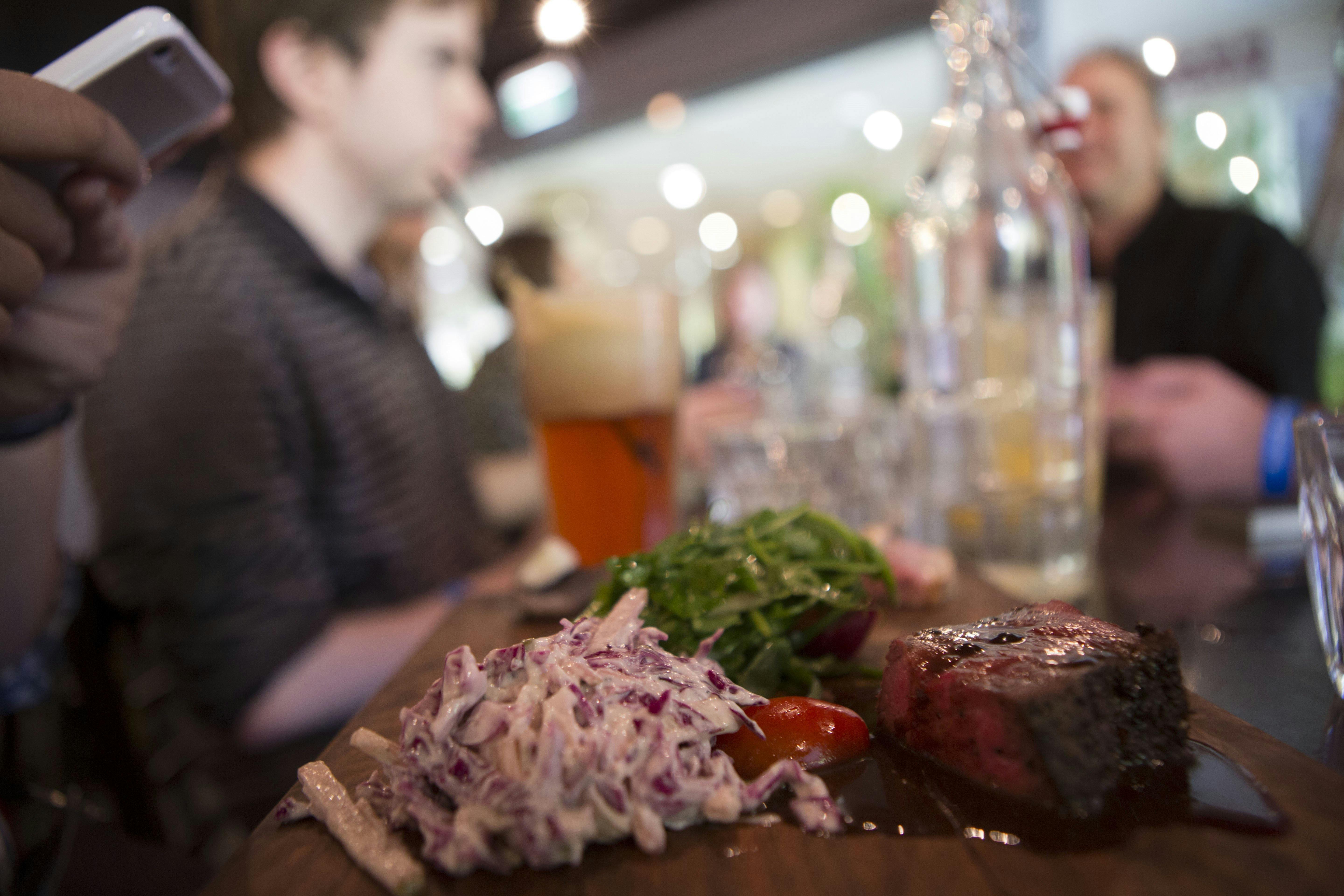 A meal served at Two Before Ten