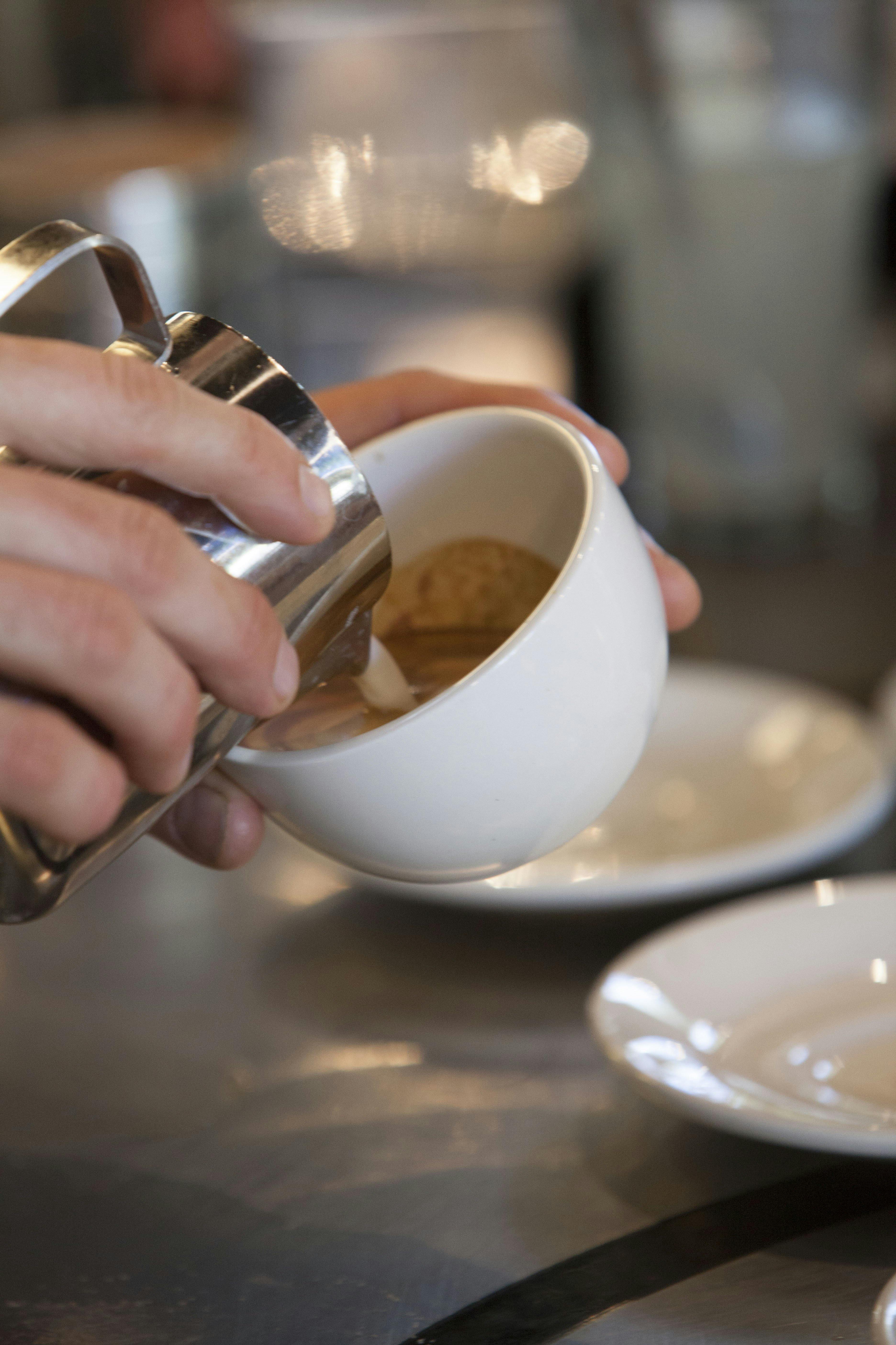 Coffee being prepared at Two Before Ten