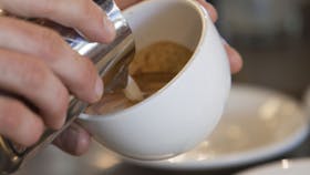 Coffee being prepared at Two Before Ten