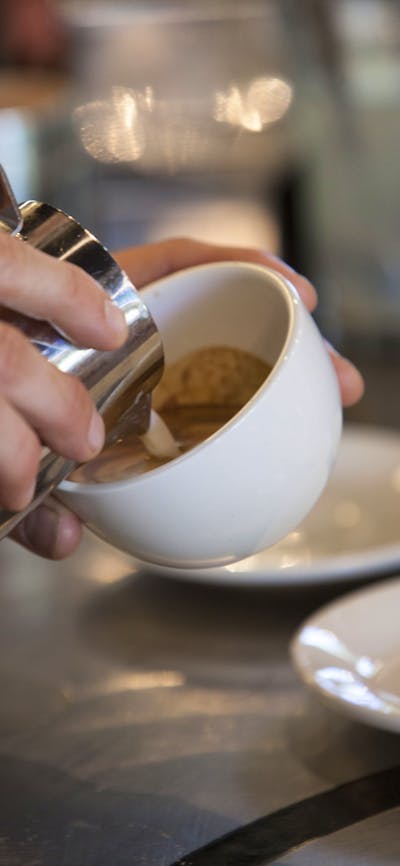 Coffee being prepared at Two Before Ten