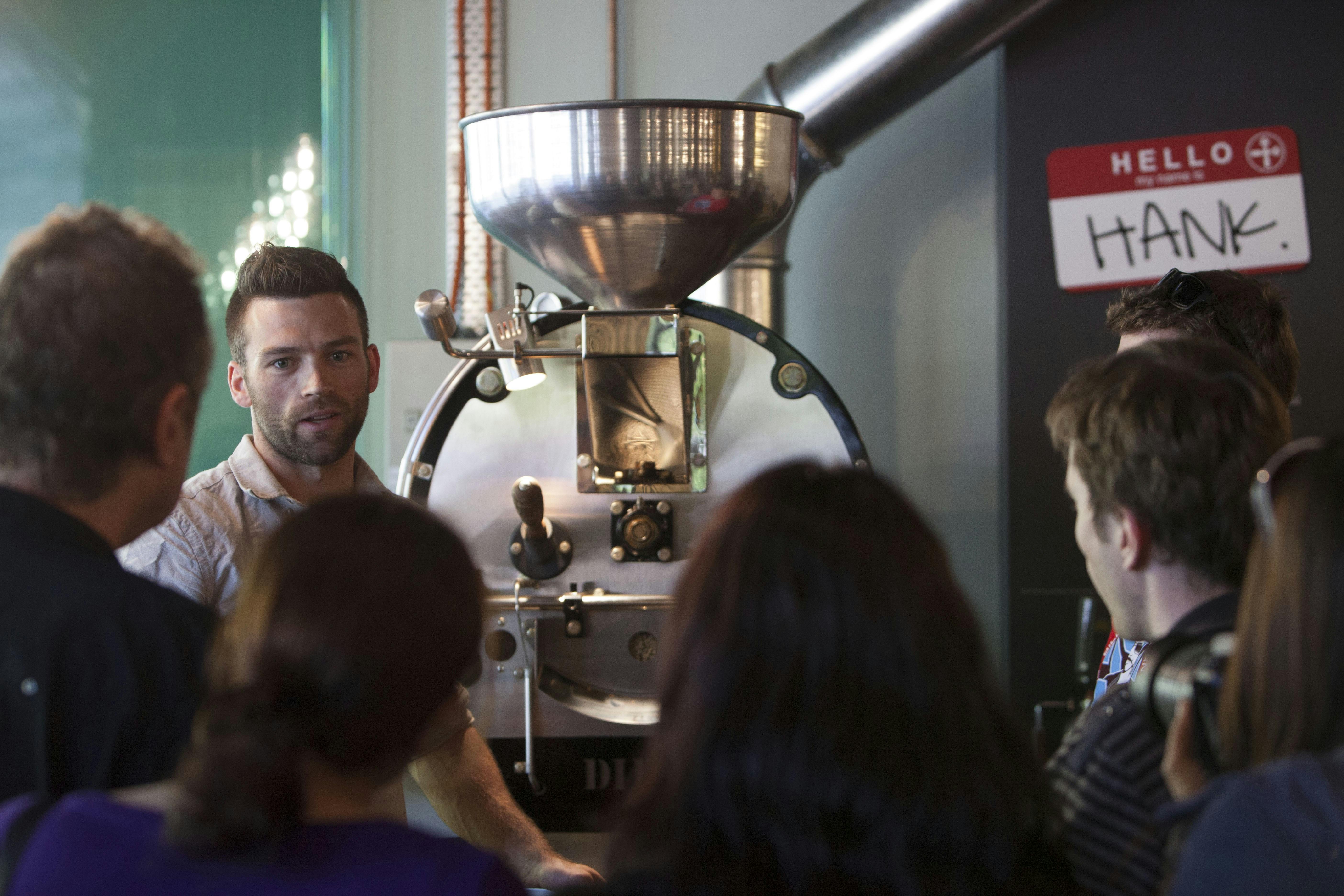 Roasting coffee at Two Before Ten