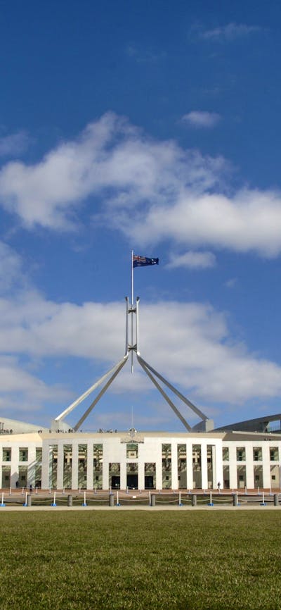 Image showing front view of Parliament House
