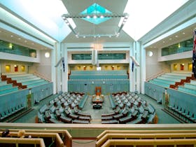 Image of the House of Representatives chamber taken from the viewing gallery