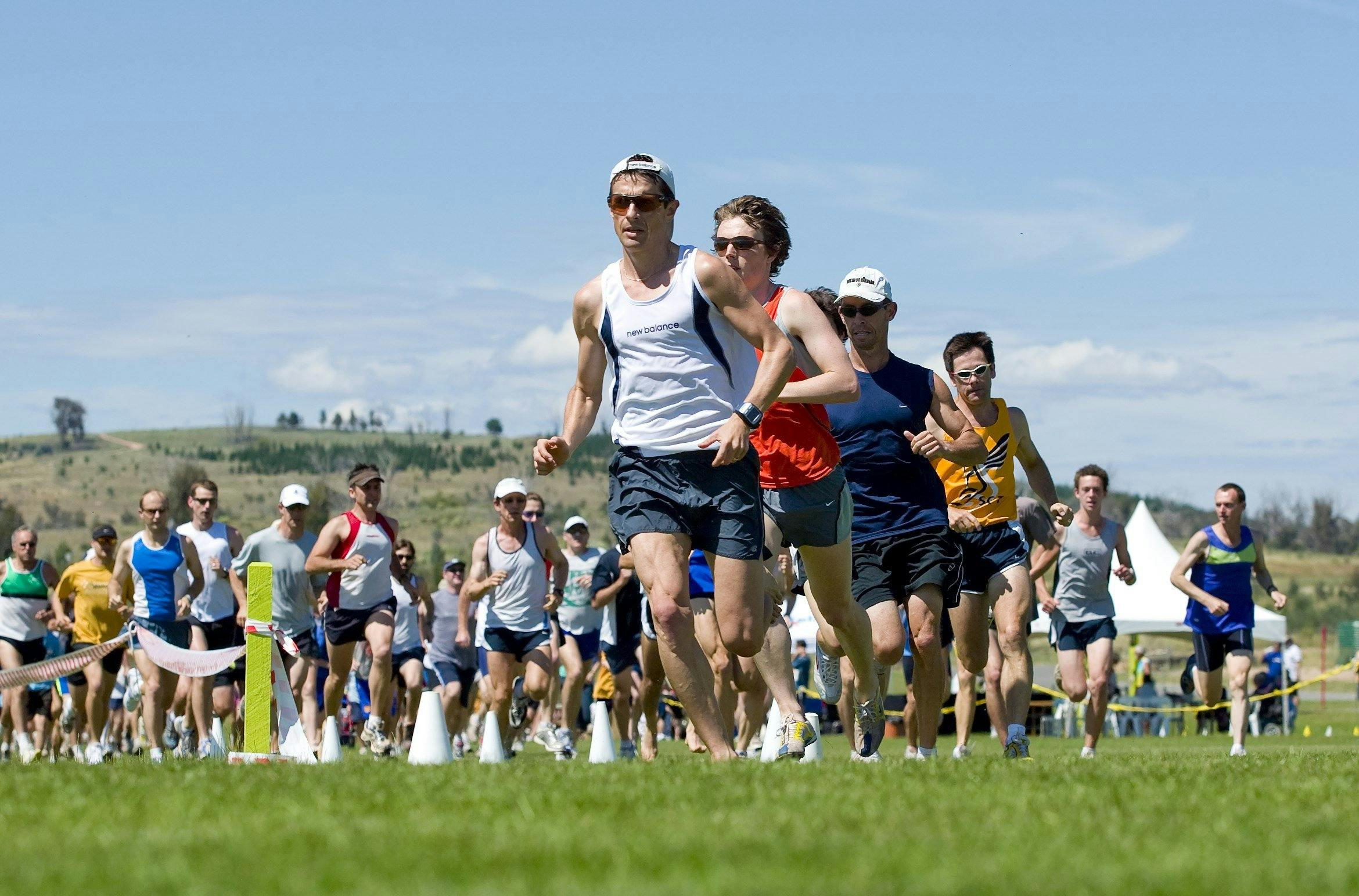 Runners at Stromlo Forest Park