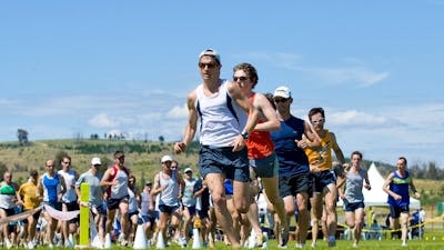 Runners at Stromlo Forest Park