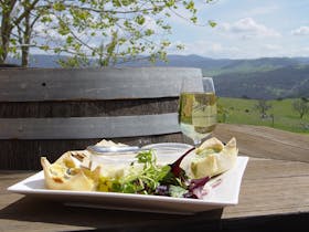 Lunch overlooking the hills