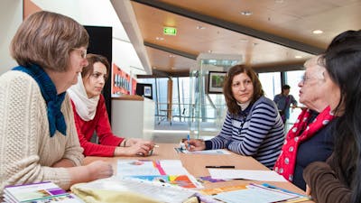 A group meeting at the Civic Library