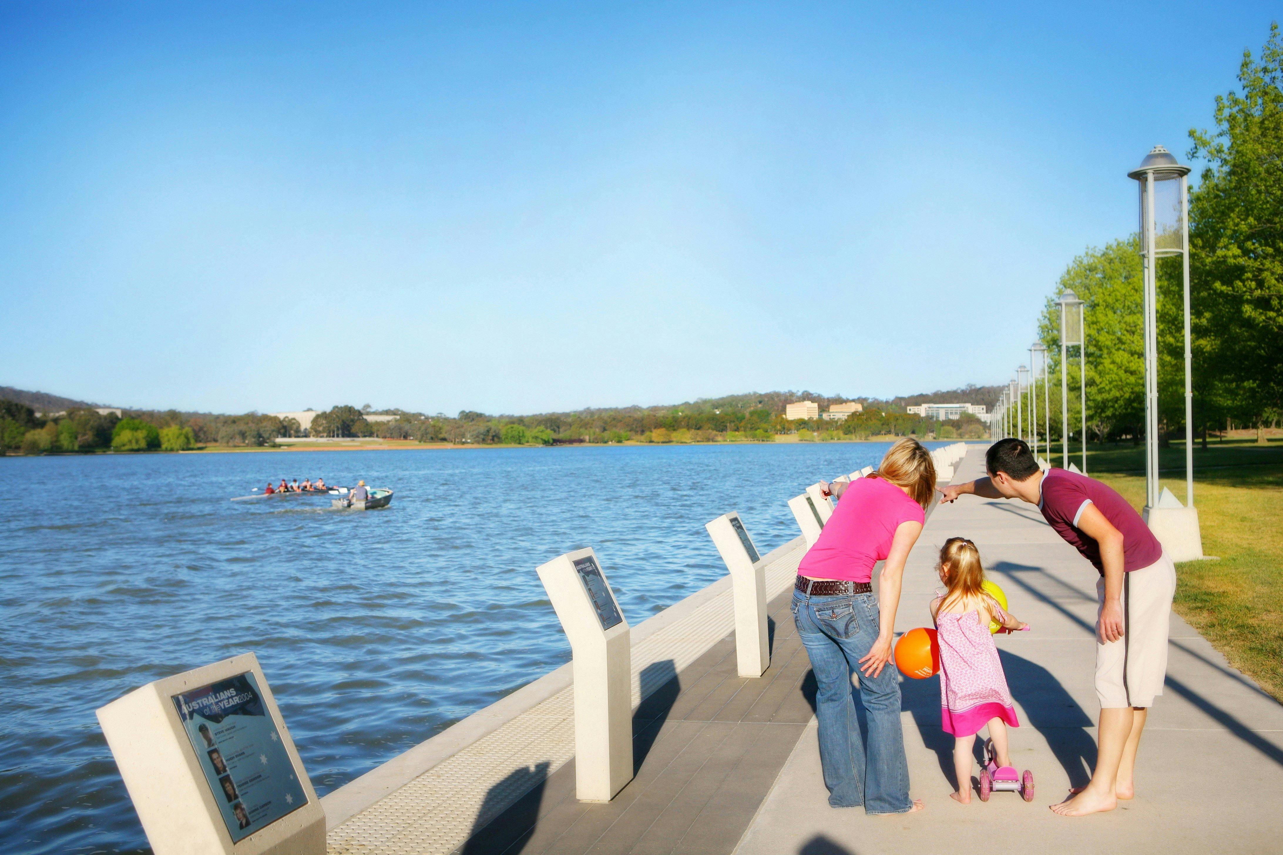 Family taking the Australian of the Year Walk. Photo by Jinkyart