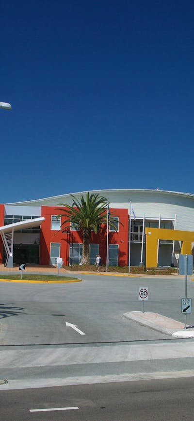The outside view of Canberra International Sports and Aquatic Centre
